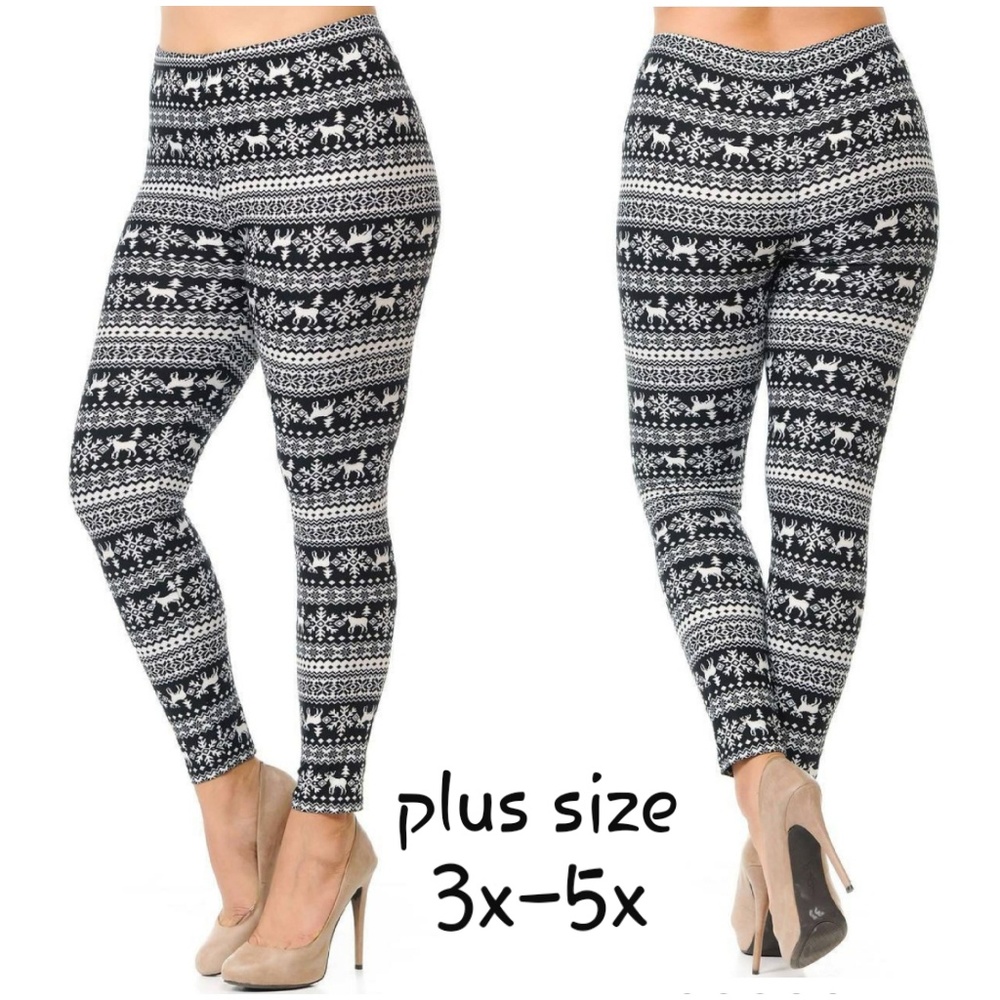 Plus Size 3X-5X Winter Leggings